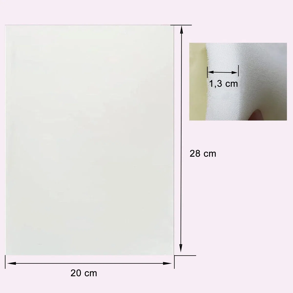 2 Confezione Schiuma Lipo 20 * 28 * 1,3cm Foglio di schiuma per la chirurgia della liposuzione per aiutare con la liposuzione post-chirurgica