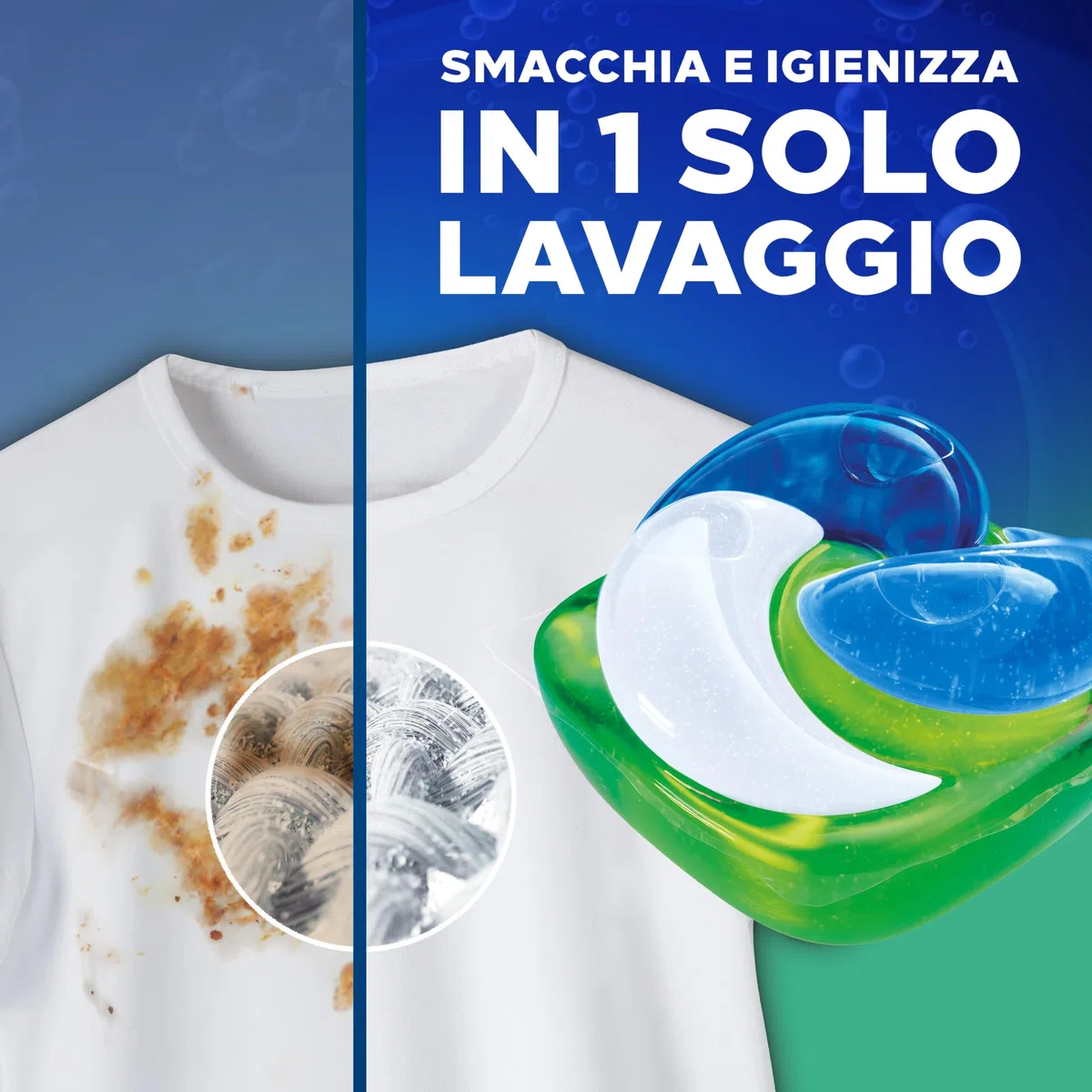 Dash Pods Detersivo Lavatrice In Capsule, 100 Lavaggi (2x50), Classico Fresco, Rimuove Le Macchie, Efficace A Freddo Anche E In Cicli Brevi