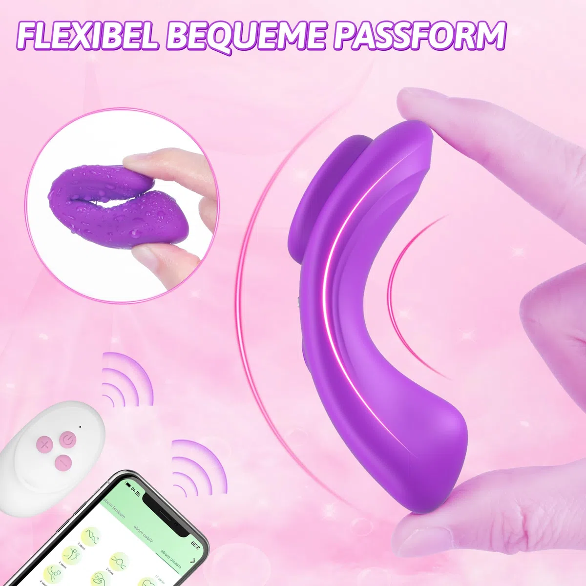 Vibratore A Farfalla Ultrasottile Da 0,09 Libbre - DRAGOSTI, Vibratore Da Appoggio Con 10 Vibrazioni Per Quando Sei In Movimento, Vibratore Clitorideo Con Telecomando, Sex Toy Per Coppie, Donne