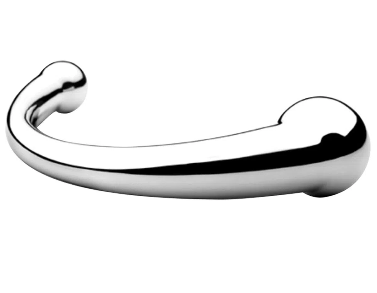 SXOVO Plug anale a doppia testa Plug anale in metallo con bacchetta pura, Dildo classici pesanti e massicci Stimolatore della vagina del punto G Giocattoli del sesso per le donne Uomini Coppia(700g)