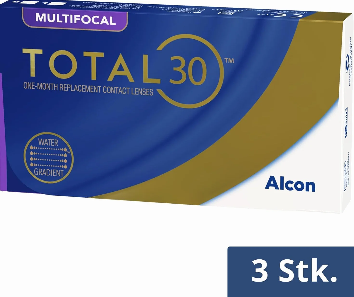 TOTAL30 Multifocal lenti a contatto mensili | 3 lenti | BC 8.4 mm | DIA 14.2 mm | ADD MED | -02.50 diottrie