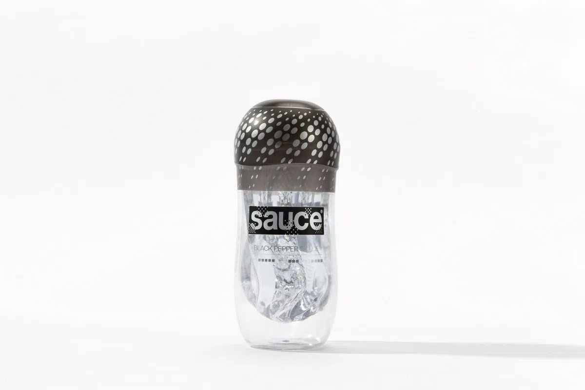 Sauce Black Pepper Salse Cup Masturbatore Custodia, trasparente, Ø 6,8 x 16 cm