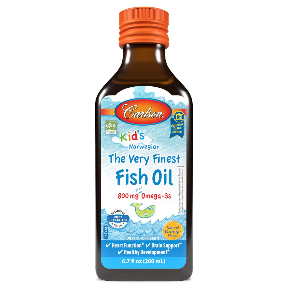 Carlson Labs - Il bambino di Carlson è l'olio di pesce norvegese più pregiato con un sapore d'arancia eccezionale - 6.7 once fluide