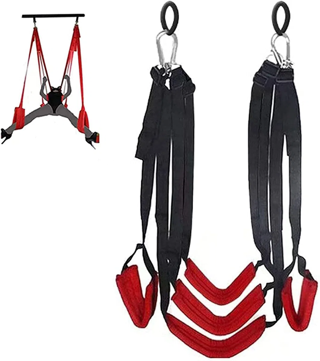 Love Swing Sex Swing Door Swing per coppie, Kit Set altalena per porta SM con imbottitura extra ampia resistente per soffitto e da appendere alla porta