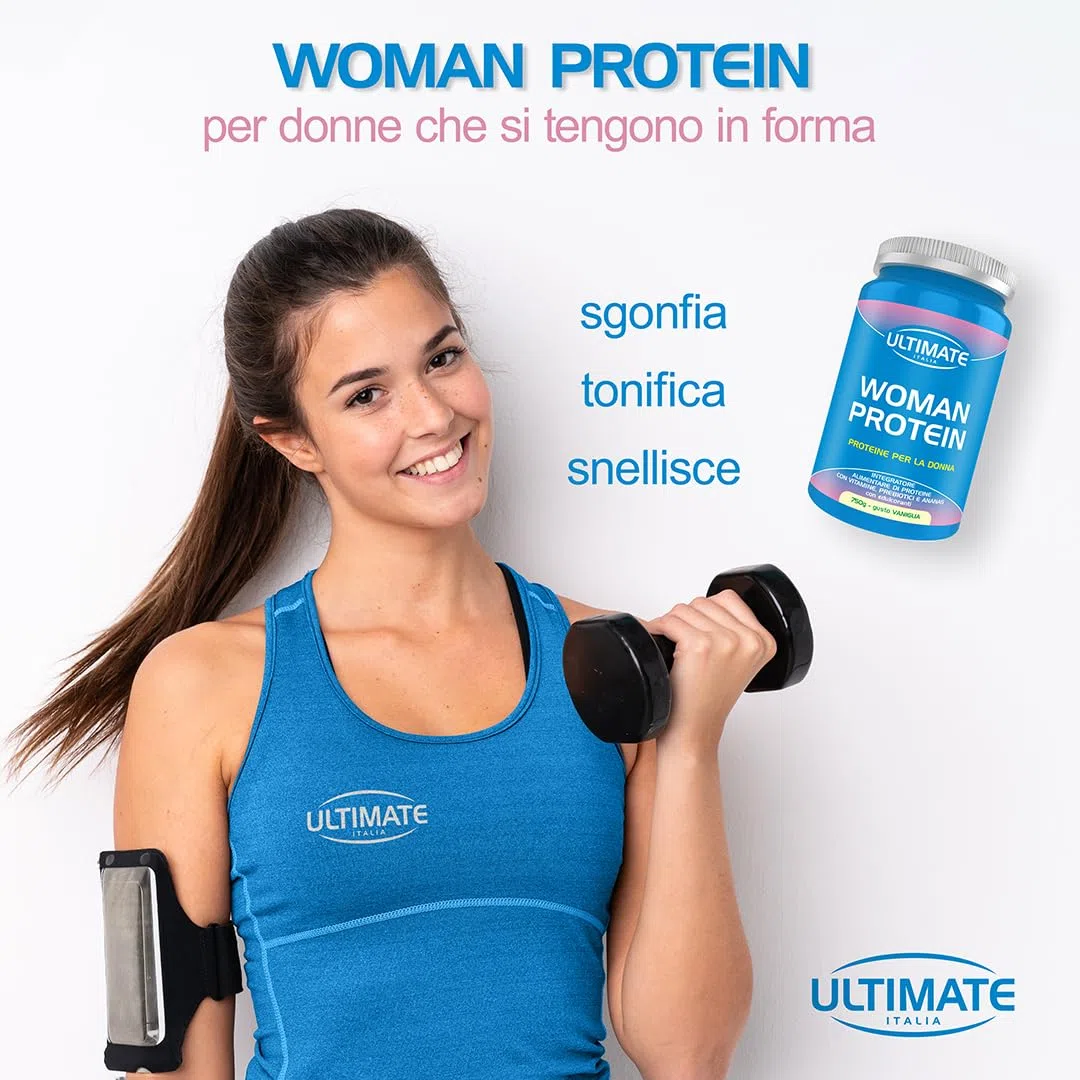 Ultimate Italia - Woman Protein proteine specifiche per donne - 450g - cacao - proteine di soia e albume d'uovo