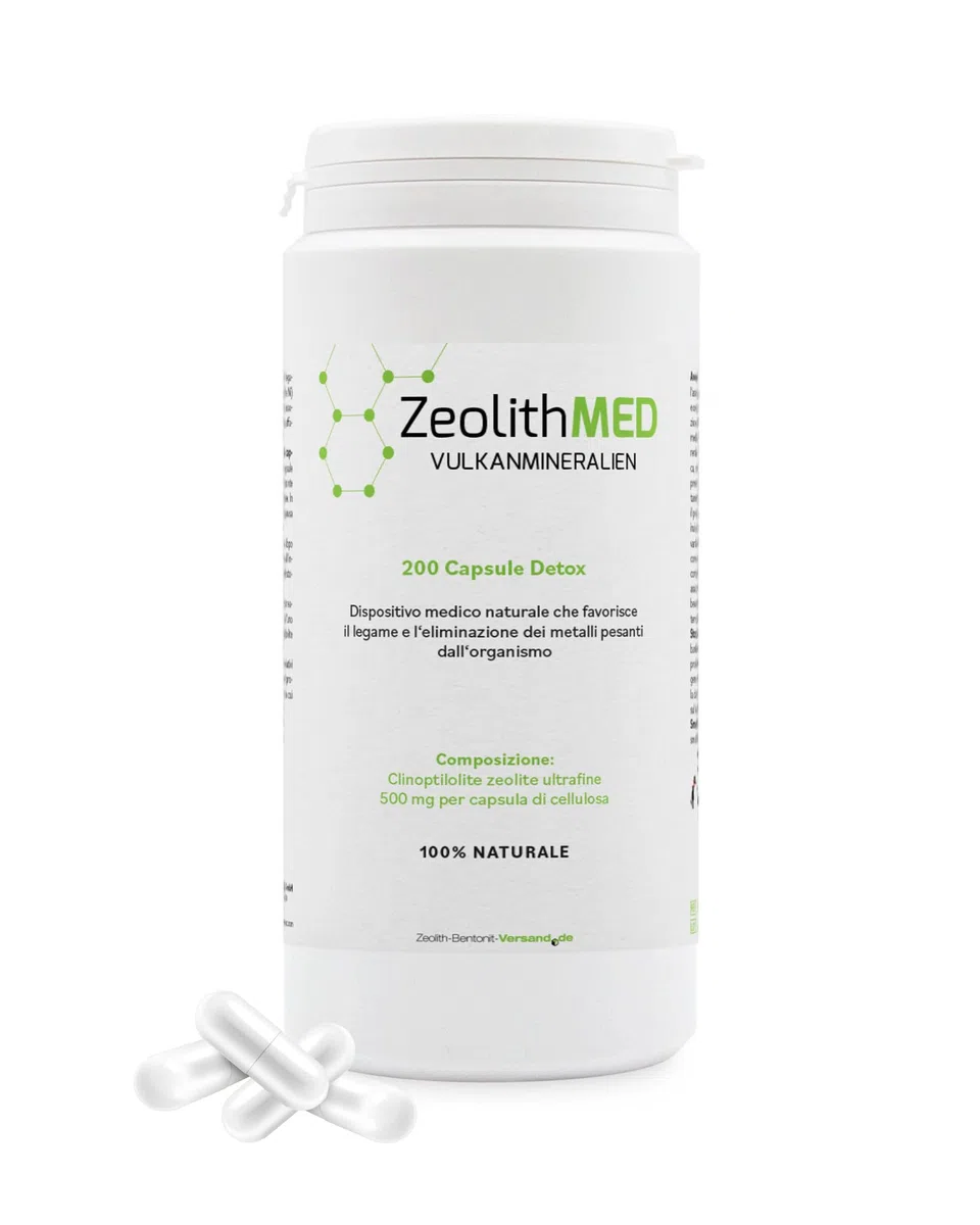 Zeolite MED 200 Detox-Capsule Dispositivo Medico