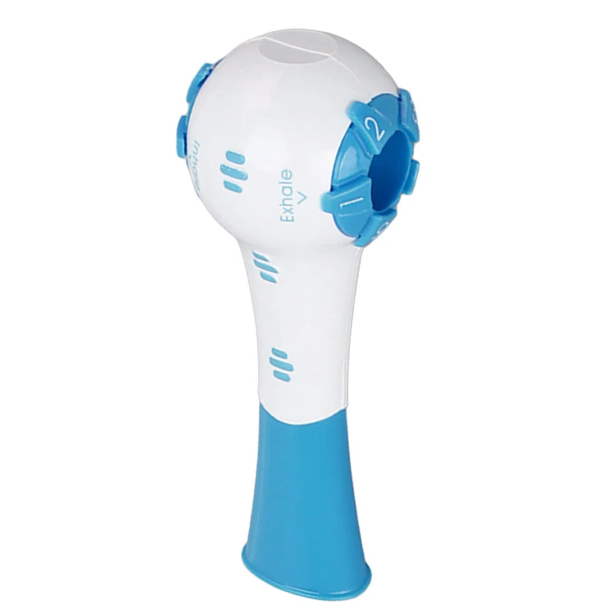 Dispositivo for Esercizi polmonari, attrezzo for Esercizi for Il Recupero polmonare con respirazione Naturale Allenatore for Muscoli espiratori Portatile for Terapia respiratoria (Blu)
