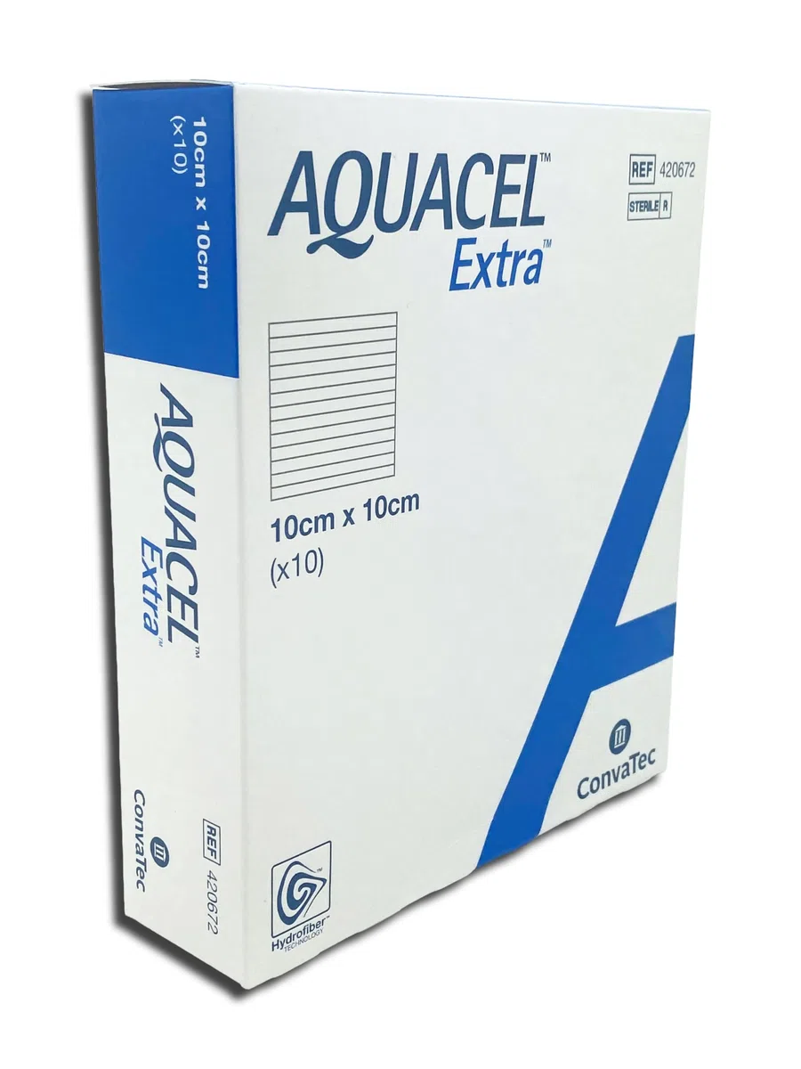 Aquacel 420672 bendaggi extra, 10 cm x 10 cm (confezione da 10)