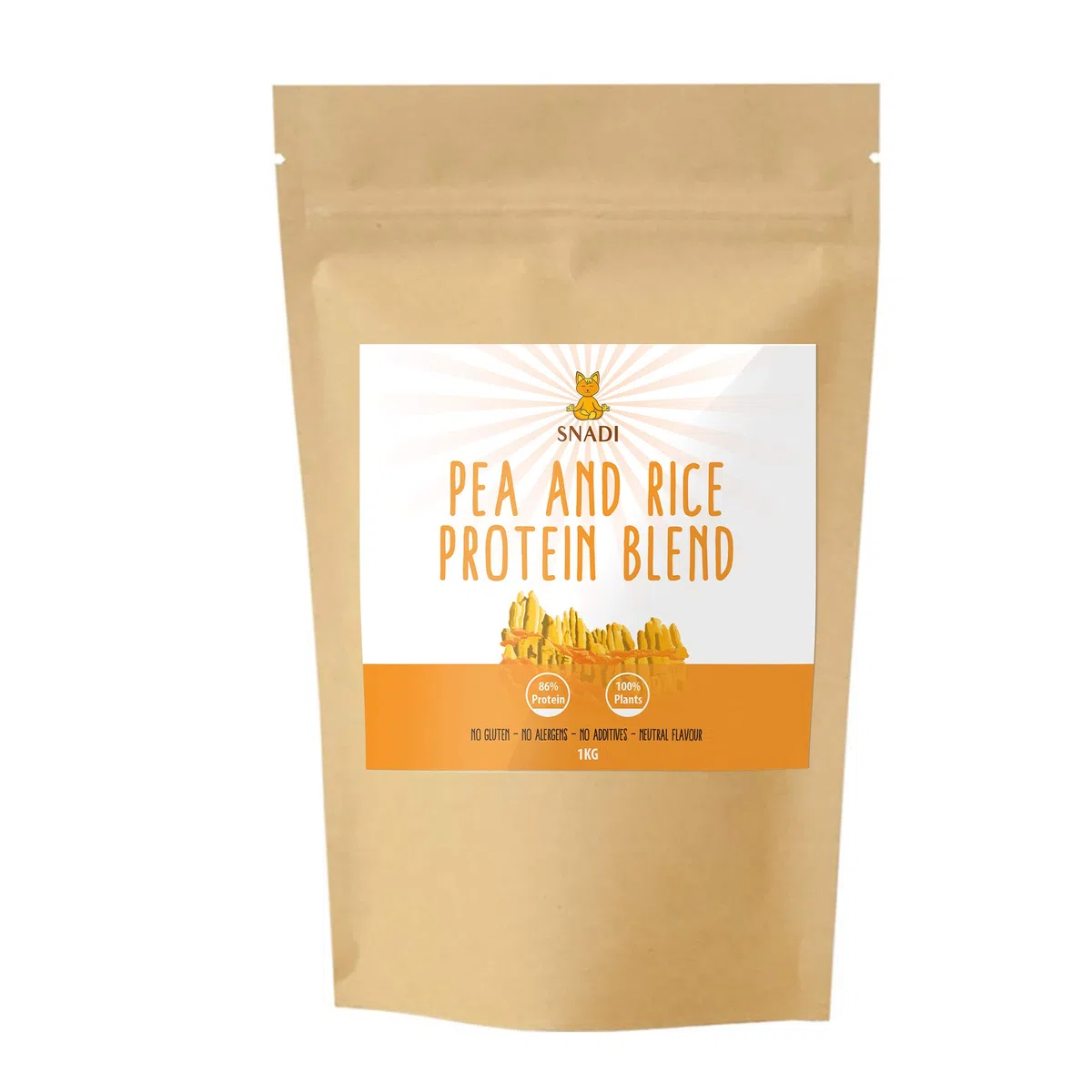 Proteina Vegana Isolata da Piselli e Riso | 1kg | 100% Pura | Alto Contenuto Proteico | Senza Glutine | Facile Digestione | Integratore Alimentare | Proteina Vegetale in Polvere