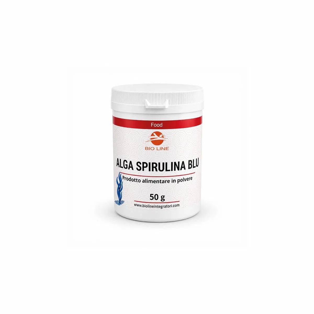 Laboratori Bio Line - Spirulina Blu 50gr, Alga Spirulina Polvere Alimento in Polvere Costituito dall’Essiccamento e Polverizzazione dell’Alga, Colorante Alimentare Blu Naturale