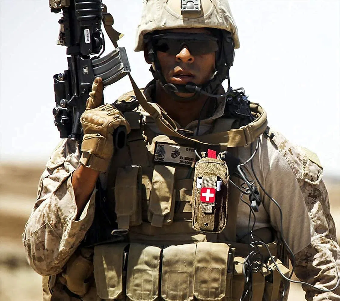 Med Kit Trauma Laccio Emostatico, Kit Pronto Soccorso Emergenza, Kit Medico EMT IFAK Controllo Gravi Emorragie, Campeggio Militare Ed Escursionismo,A