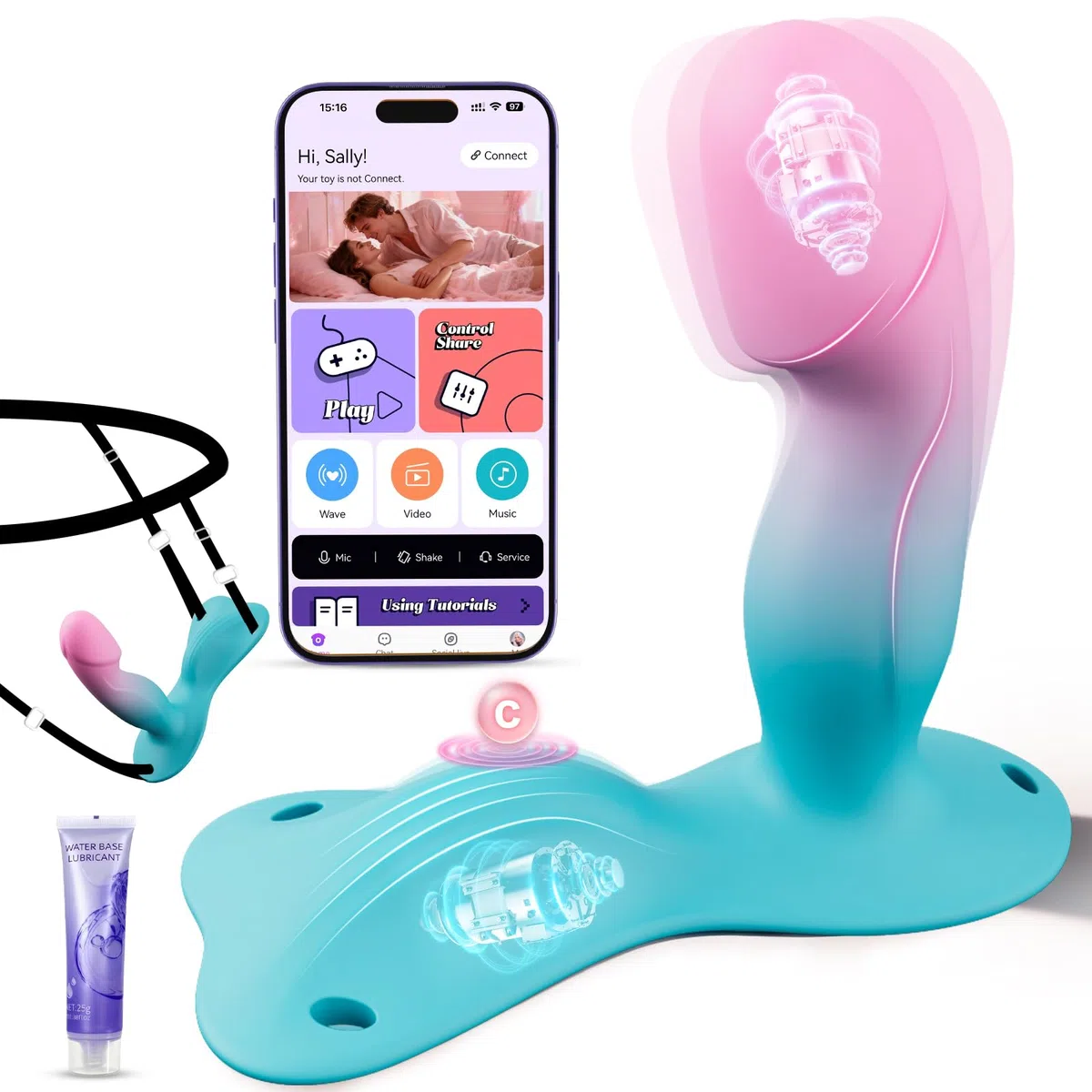 Vibratoreper Donna Professionale Sexytoysys Coppia - Dildo Realistico Vibratore Anale per Sedere e Cavalcare Vibratori Clidoride per Donne Punto G Squirting con Cintura Sex Toys Sessuali per Donna