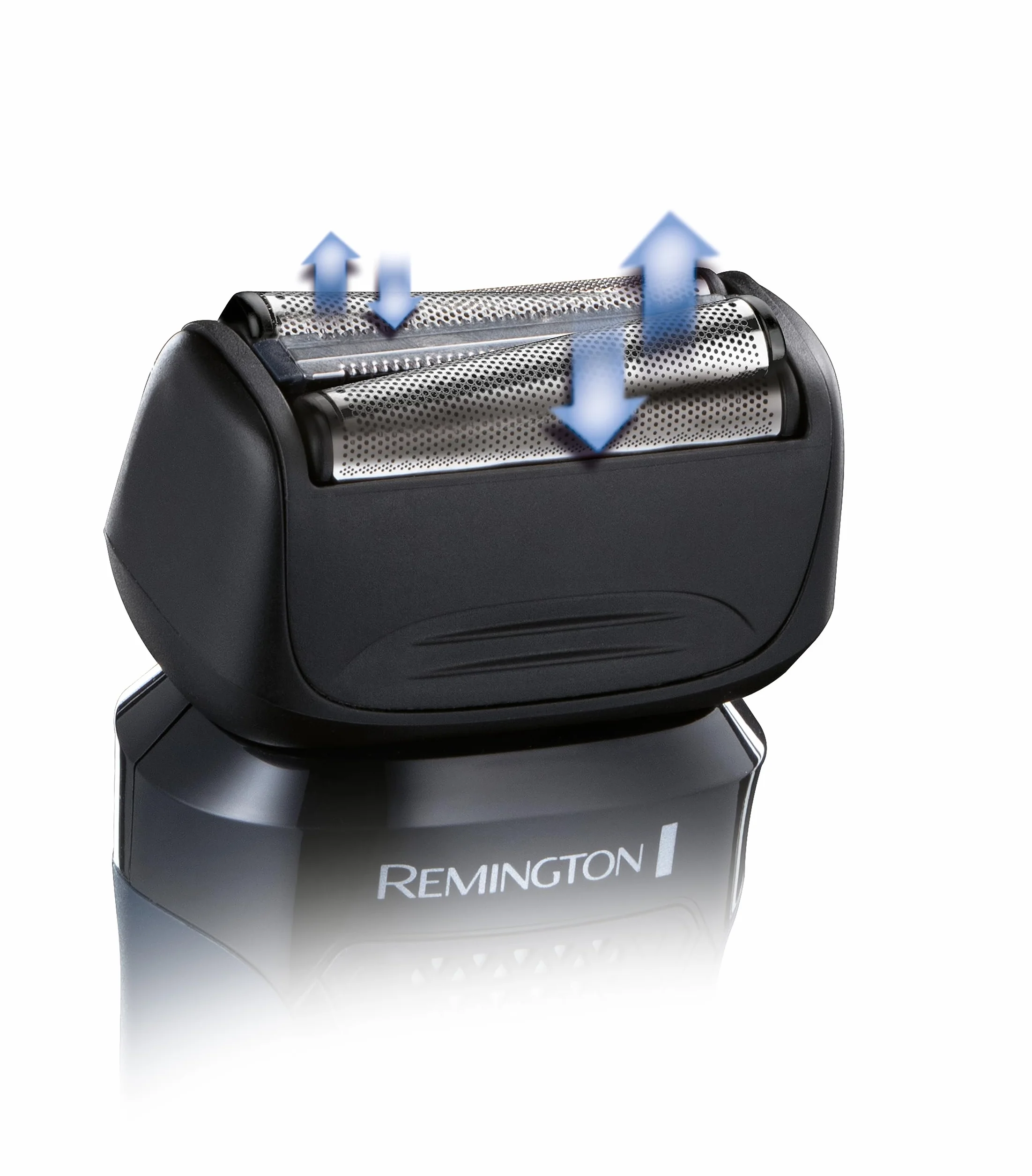 Remington Rasoio elettrico Barba F4 - Utilizzo su asciutto e bagnato - Accessorio styler per barba, Cappuccio protettivo, 100% impermeabile, Rasoio a lamina Style Series F4002