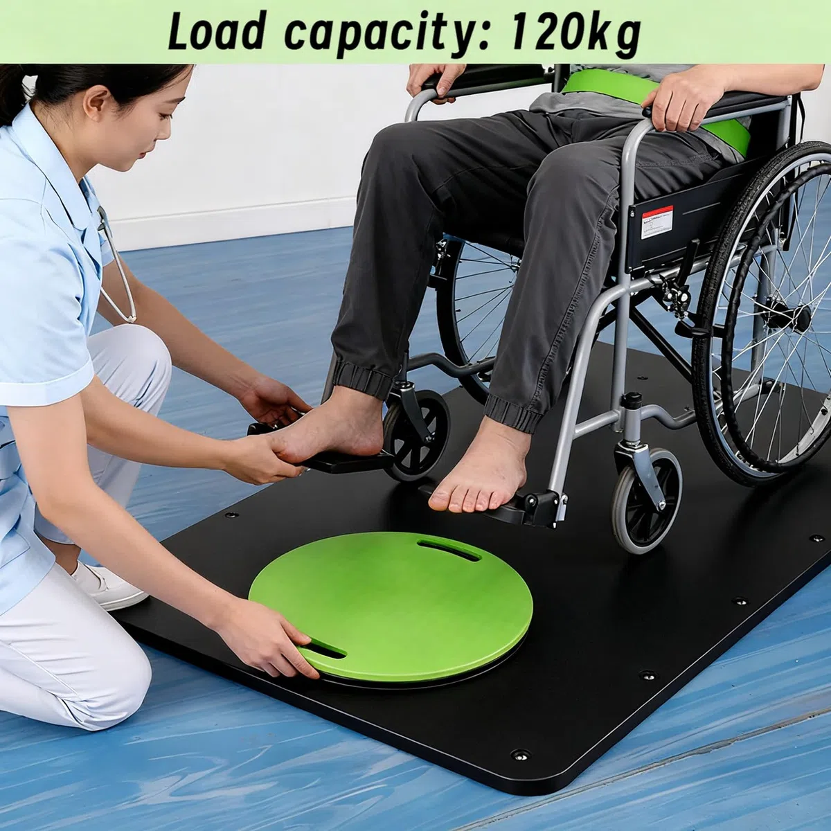 Tavole di Trasferimento per Disabili,Tavola Girevole Portatile con Foro di Presa,Portata 120 kg,per Pazienti Anziani e Disabili