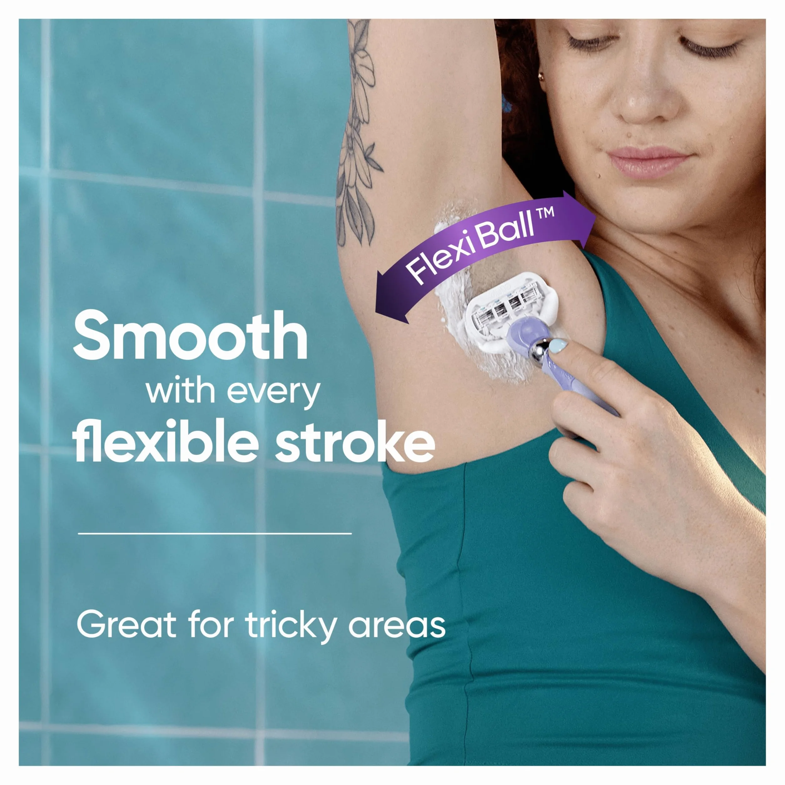 Gillette Venus Deluxe Smooth Swirl - Rasoio da donna + 9 lame con lama a 5 strati, regalo per donne