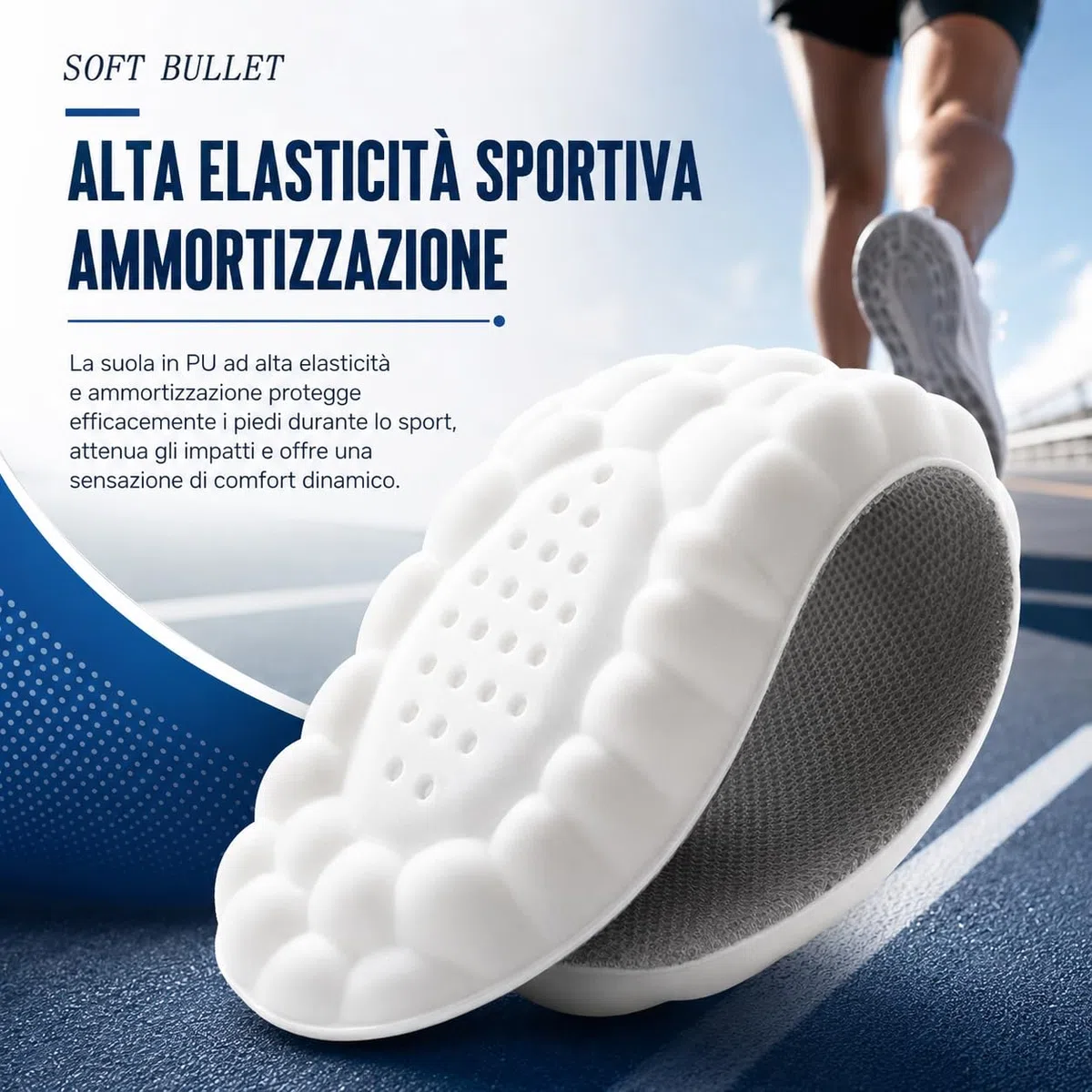 Flexora Solette Massaggianti Plantare Morbido e Traspirante con Cuscinetto Tallone Supporto Arco per Camminata e Uso Quotidiano (Verde,43-44)