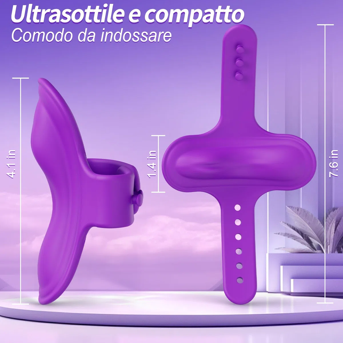 Mini vibratore portatile con telecomando tramite app, giocattolo sessuale per donne e coppie, set di vibratori a farfalla per uso in movimento, 11 modalità di vibrazione