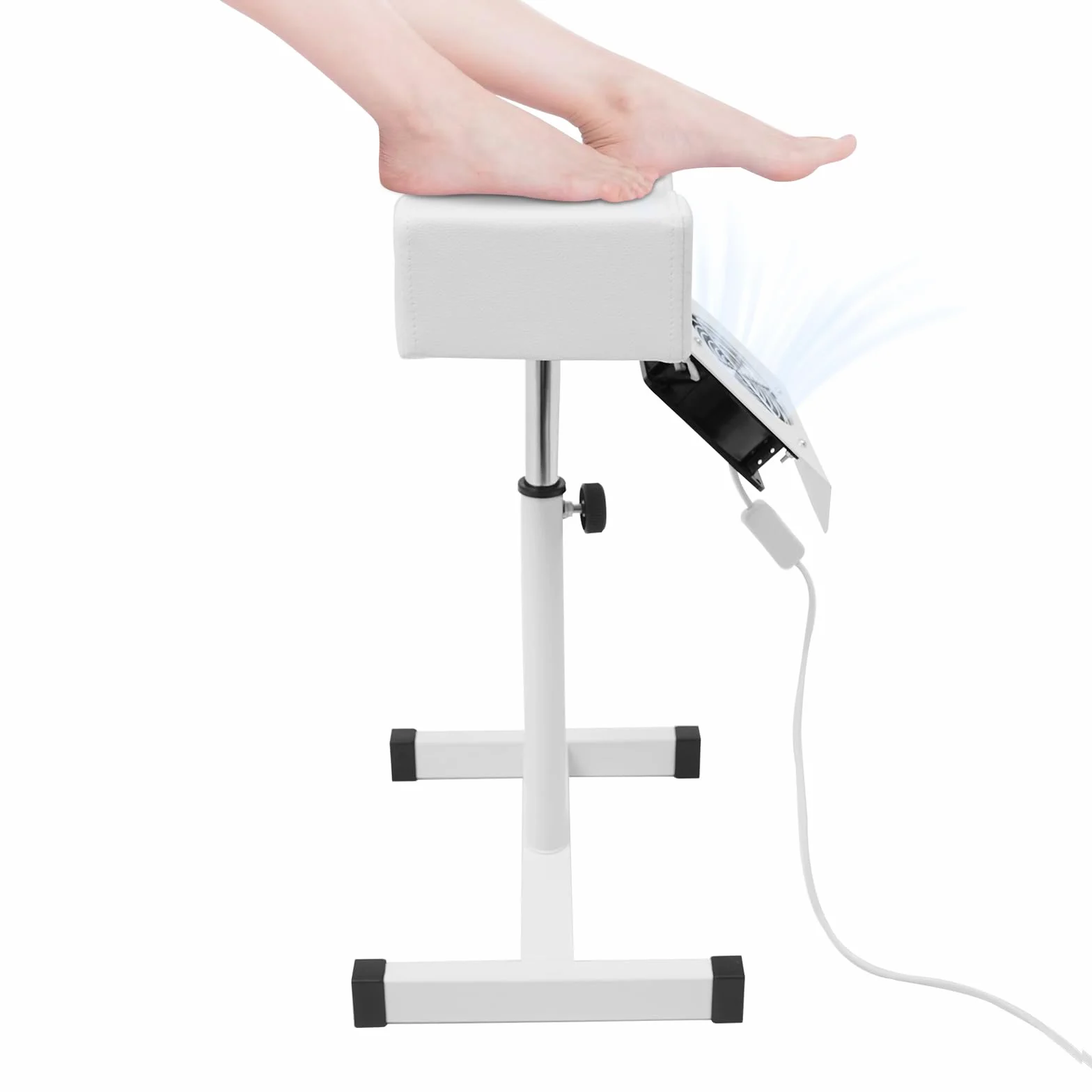 Sgabello per pedicure mobile, sedia con aspirazione, sgabello regolabile in altezza, poggiapiedi, poggiagambe per salone di bellezza