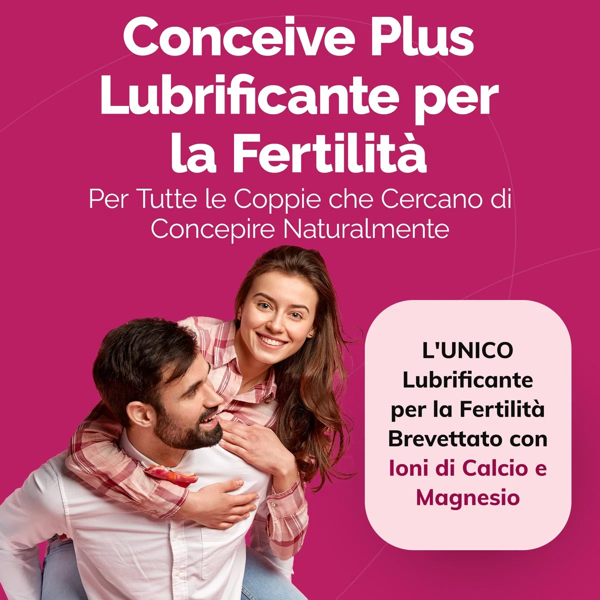 Conceive Plus Lubrificante per la Fertilita – Gel a Base d Acqua pH Bilanciato con Magnesio e Calcio – Supporta la Mobilita degli Spermatozoi – 75 ml