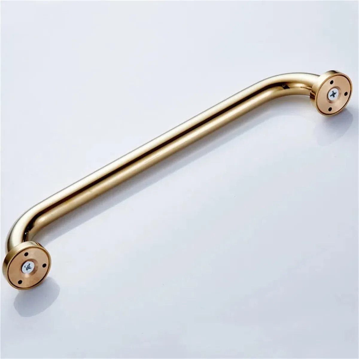 Maniglioni per Doccia e Bagno, Barra di Sicurezza per Doccia e Vasca da Bagno, Maniglia in Ottone Dorato da 30cm/40cm/50cm, Maniglione da Bagno con Impugnatura Antiscivolo (50cm Oro)