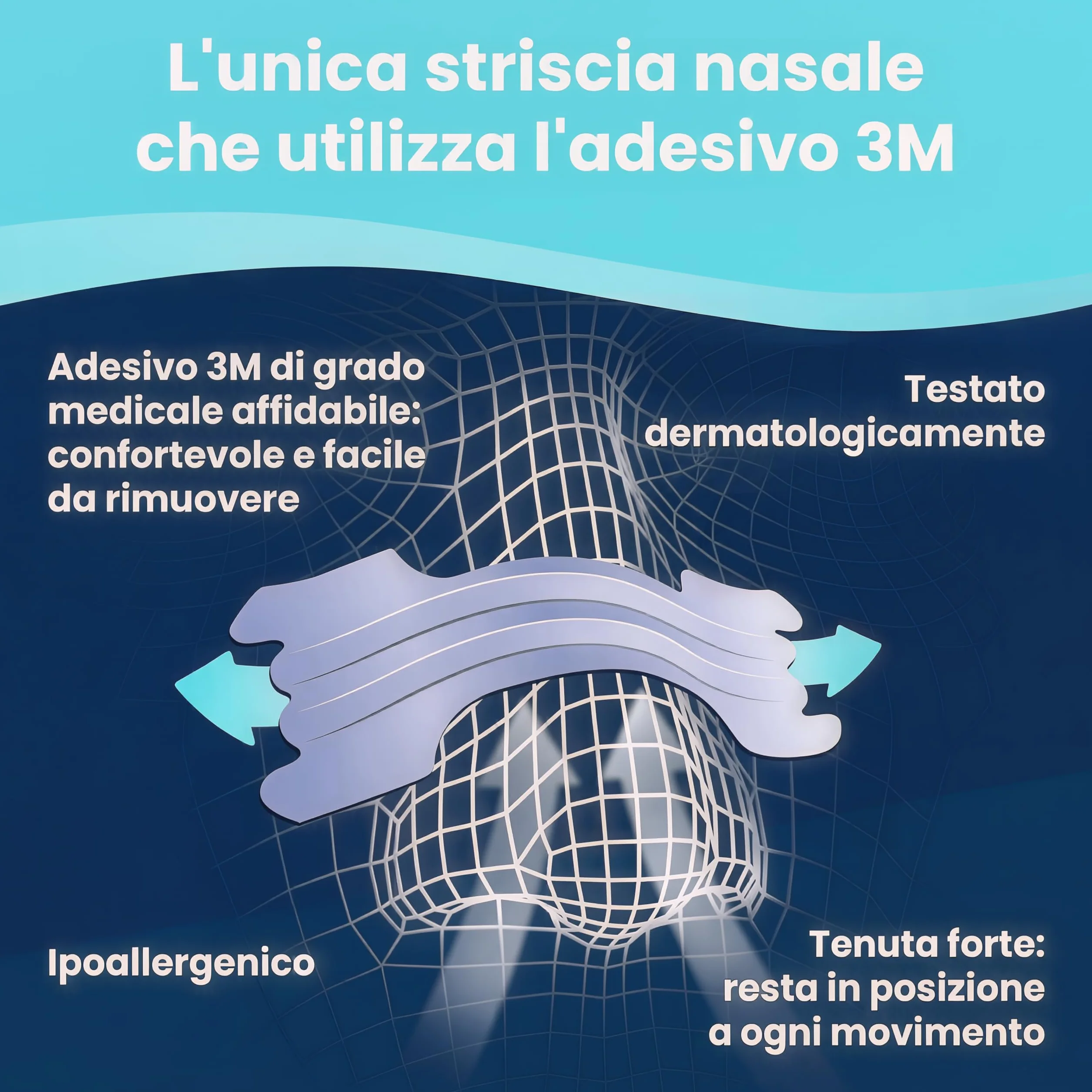Breathe Right Cerottini Nasali Trasparenti Grandi - Strisce Nasali Invisibili per Respirazione Libera, Sollievo da Naso Chiuso & Russamento - Anche Per Pelli Sensibili - Confezione da 30 Pezzi