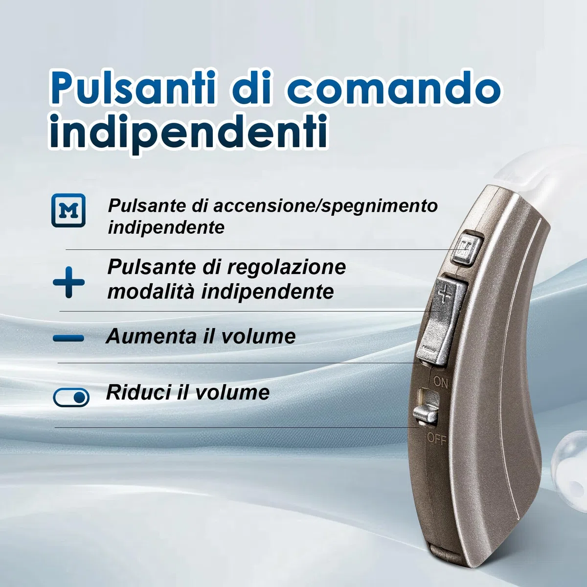 Britzgo Dispositivo,500 Ore Autonomia,Cancellazione Rumore Avanzata,Audio Premium,Ideale per Dialoghi Chiari (1, Argento)