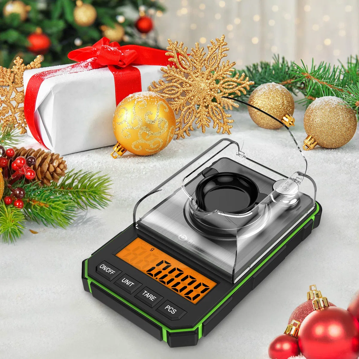 ORIA Bilancia di Precisione, 50g/0.001g Bilancia Digitale Tascabile Ad Alta Precisione con Peso di Calibrazione 50g, Pinzette, Piatto di Pesata, Funzione Tara, LCD, 6 Unità