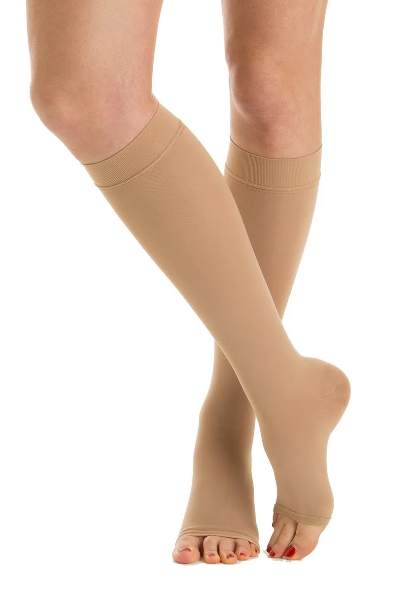 Relaxsan M1050A gambaletti medicali cotone classe 1 - K1 compressione graduata punta aperta