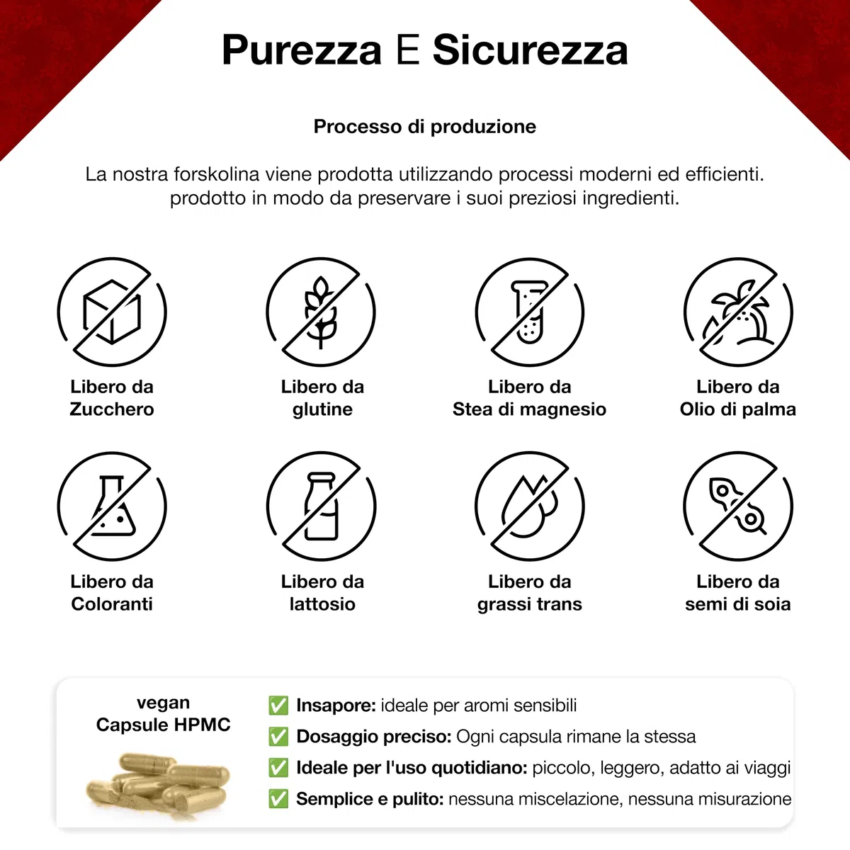 Estratto di Forskolin – 120 capsule – 4 mesi – scatola pillole inclusa – 2800 mg (equivalente a polvere di Forskohlii 35:1) – dosaggio elevato – vegano – testato da laboratorio – qualità premium