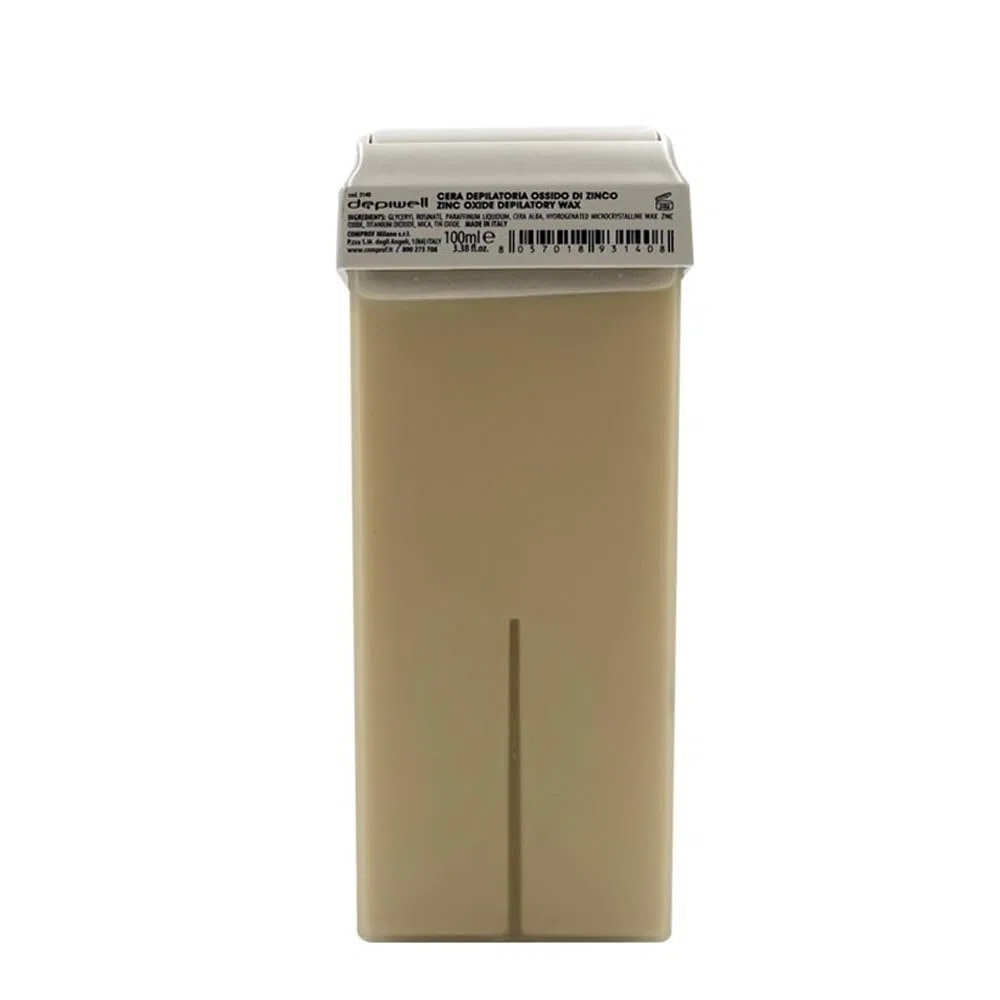 24 Pezzi Depiwell Cera Depilatoria Rullo allo Zinco 100 ml