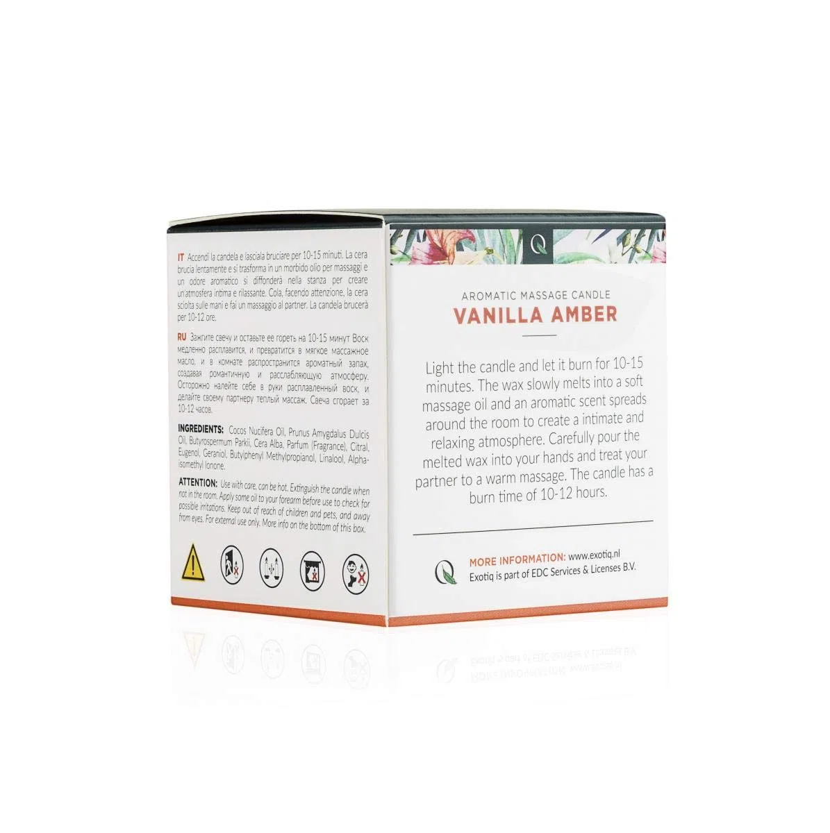 Exotiq Massaggi Exotiq Vela Vaniglia Ambra - 60G - 160 Gr, (EX-MC-04-60)