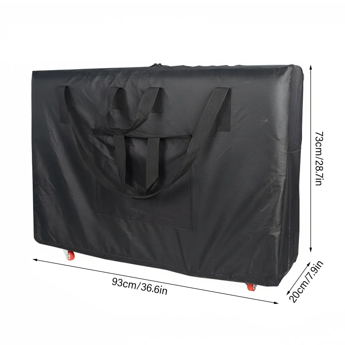 Borsa per lettino da massaggio, custodia da trasporto per lettino da massaggio 36, 6x28, 7x7, 9 pollici con ruote per lettini pieghevoli portatili, zaino e carrello Oxford ;1 ;1