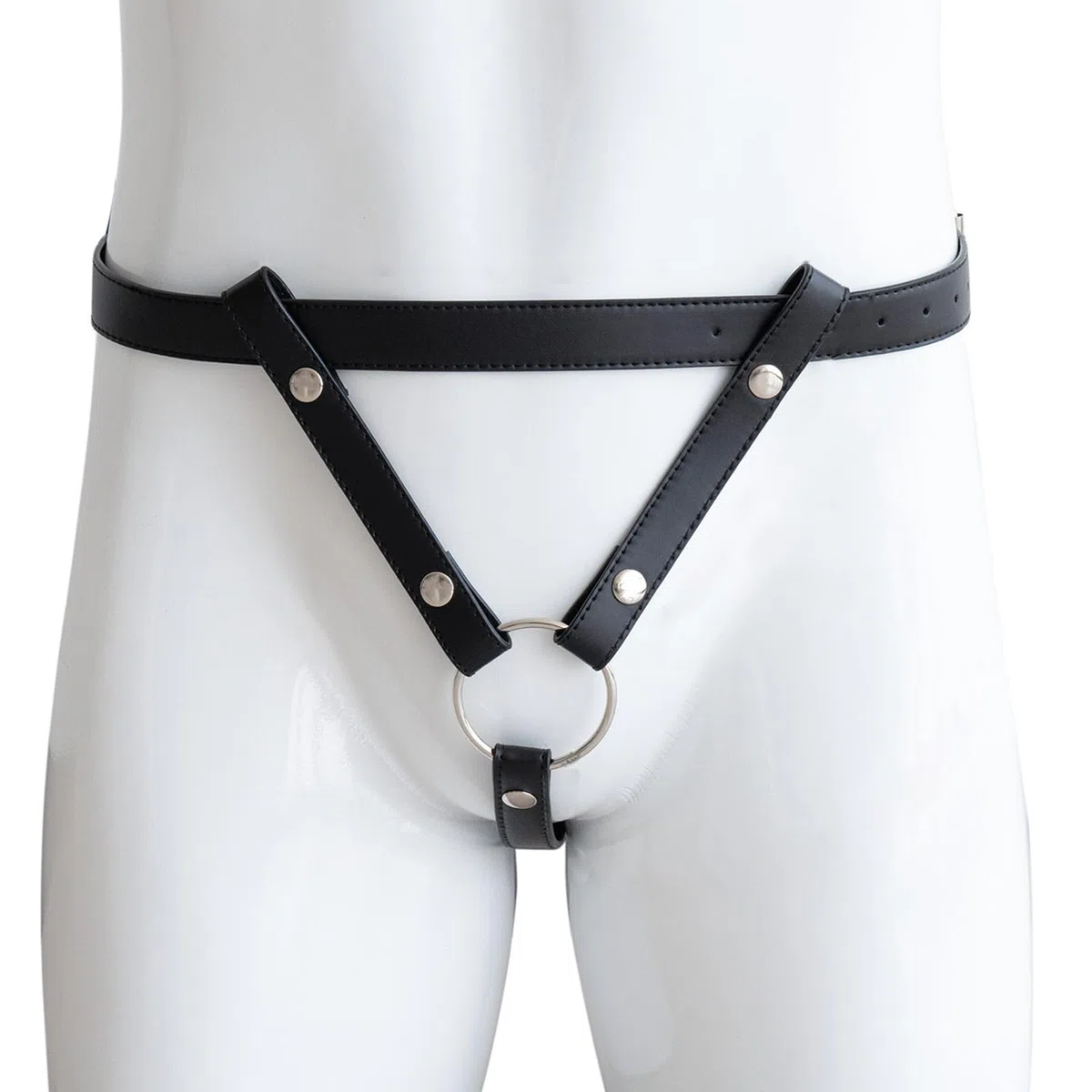 BDSMJOY Gabbia per pene Cintura ausiliaria fissa, Cintura di castità maschile, Cinghia per gabbia di castità, Cintura ausiliaria Gabbia per pene Cintura di castità Gabbia di castità