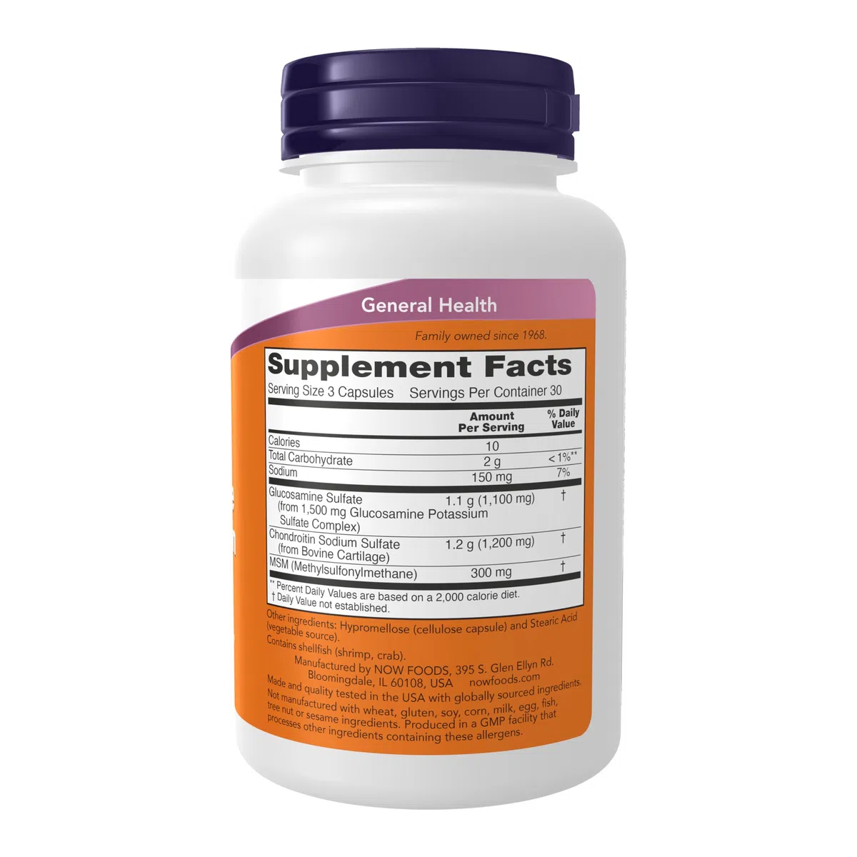 NOW Foods Glucosamine & Chondroitin with MSM - 90 caps