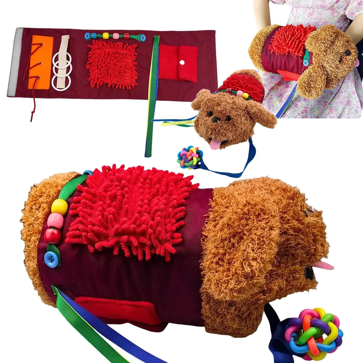 Coperta per Chi Soffre di Demenza, Giochi per Anziani con Alzheimer Autismo Giocattolo Sensoriale per Chi Soffre di Demenza Coperta Sensoriale Alzheimer Demenza Asperger Ansia Autismo