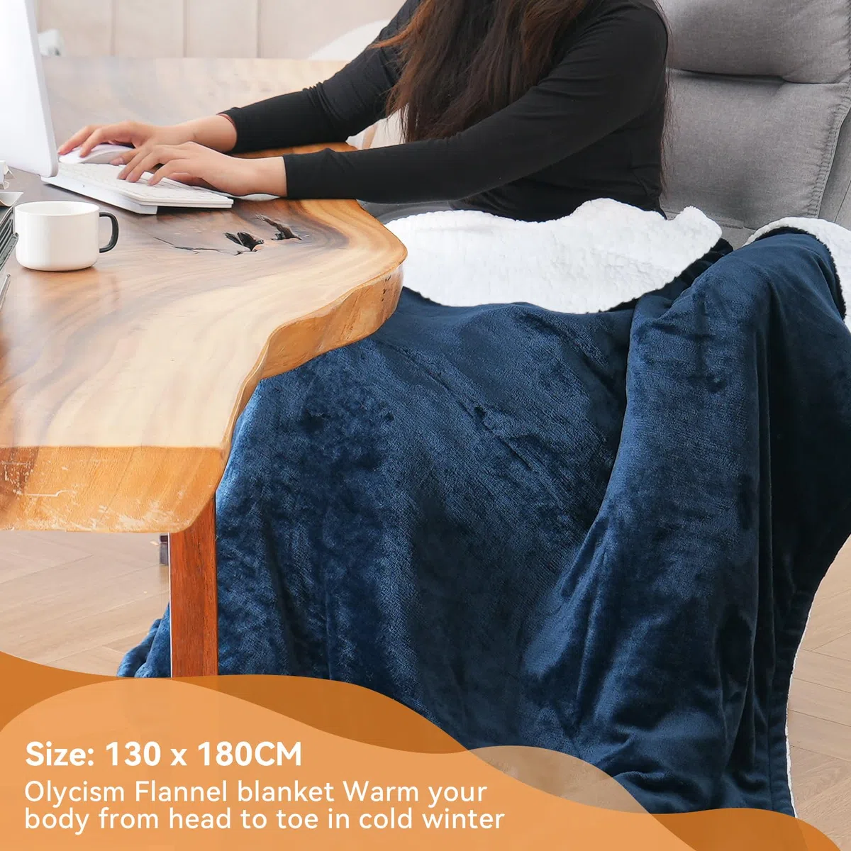 Coperta Elettrica con Spegnimento Automatico con 10 Livelli di Riscaldamento e 9 Timer di Protezione Contro il Surriscaldamento Coperta Elettrica per Casa Ufficio Lavabile (180x130cm)