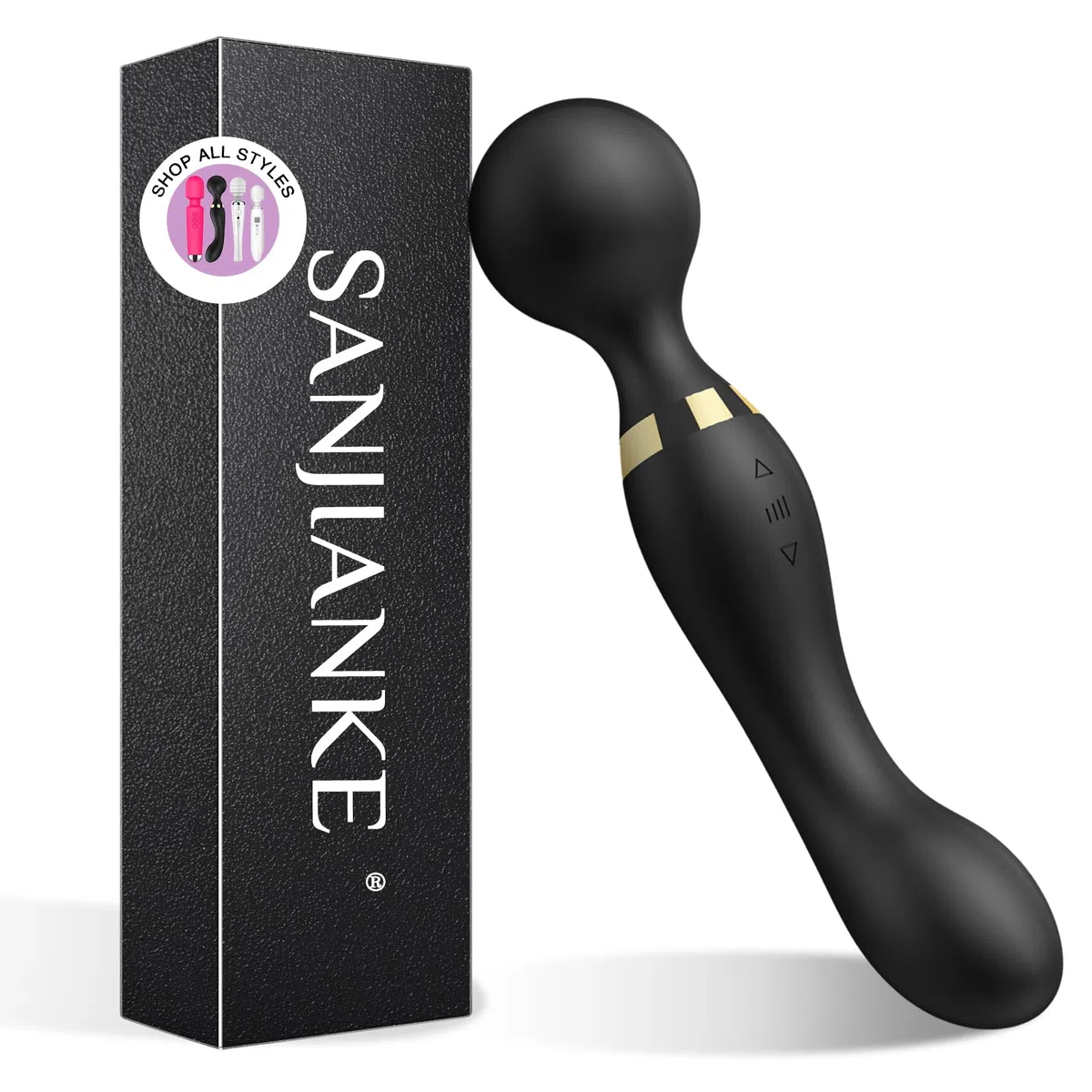 Doppia testa femminile Sextoys vibratori femminili Dildo, 20 modalità e 8 velocità, Sextoys per il sesso godere Sextoyse anale Anus vibratori clitoridei femminili personali e di coppia (Nero)
