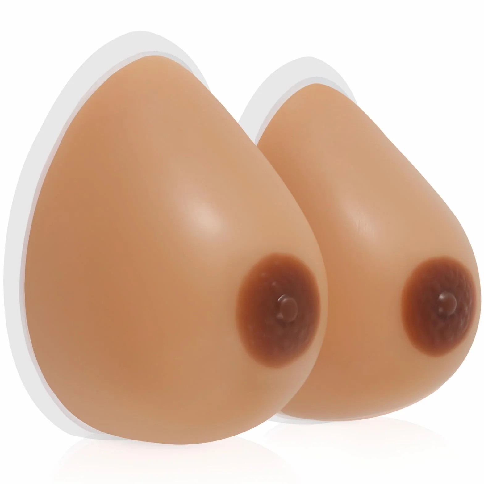 Vollence Seno Autoadesivo in Silicone Forma Seno Finto per Protesi di Mastectomia Transgender Travestito Transessuale Cosplay CD
