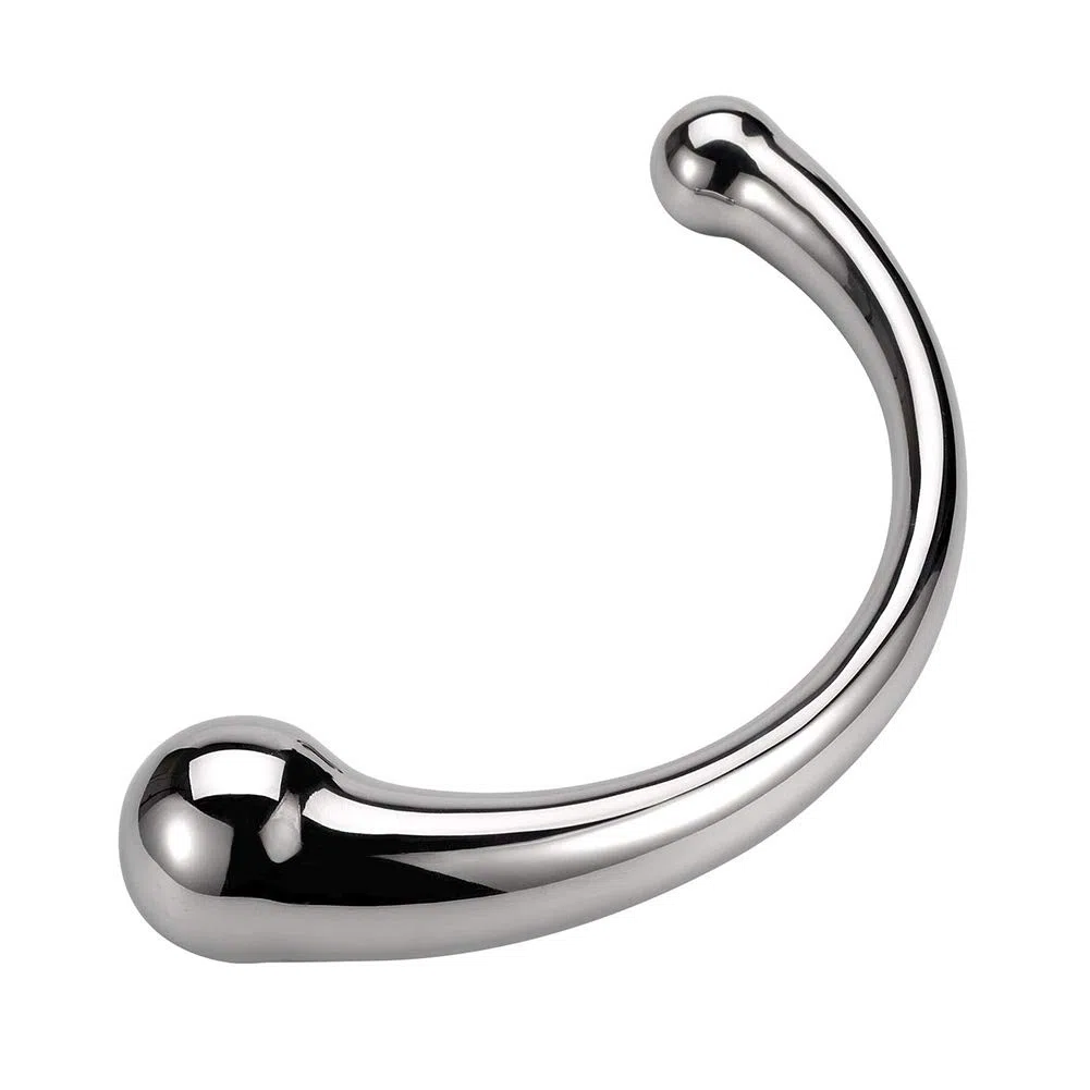 SXOVO Plug anale a doppia testa Plug anale in metallo con bacchetta pura, Dildo classici pesanti e massicci Stimolatore della vagina del punto G Giocattoli del sesso per le donne Uomini Coppia(700g)