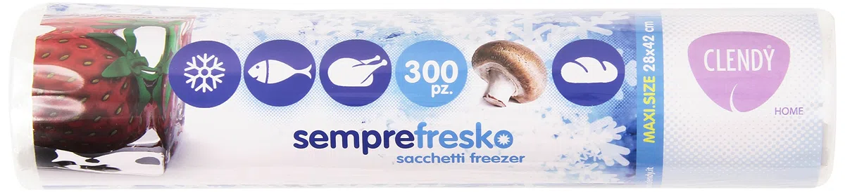 Semprefresco, Sacchetti Freezer Maxi 28X42 Cm, 6 confezioni da 300 pezzi