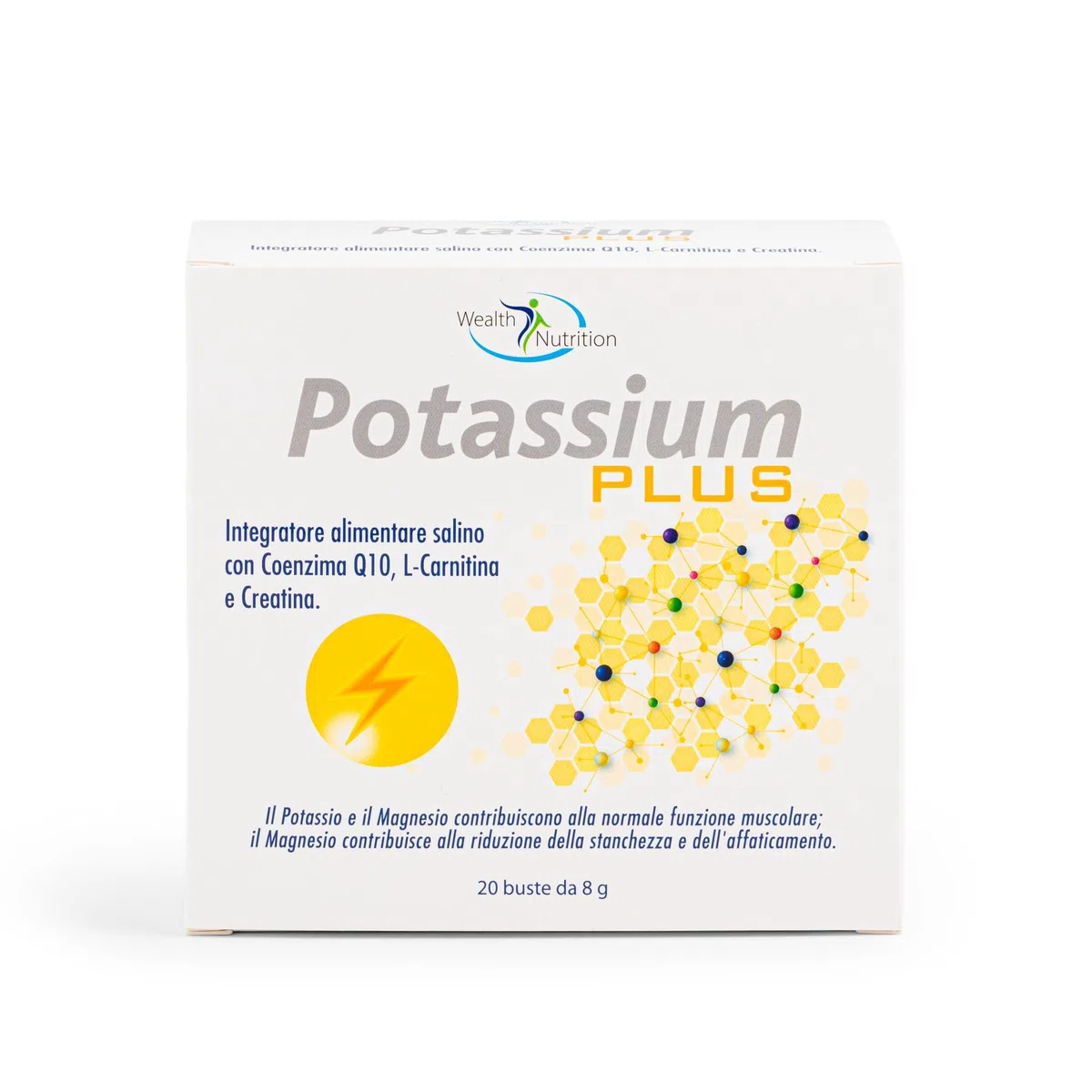 POTASSIUM PLUS integratore alimentare salino con coenzima Q10, L-Carnitina e Creatina