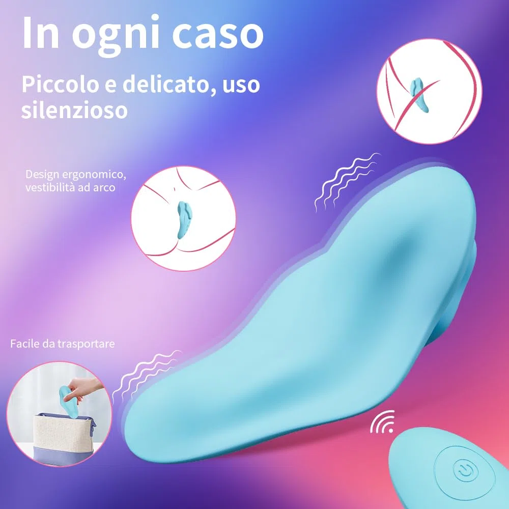 Vibratore Indossabile per Donna con Telecomando, 10 Modalità