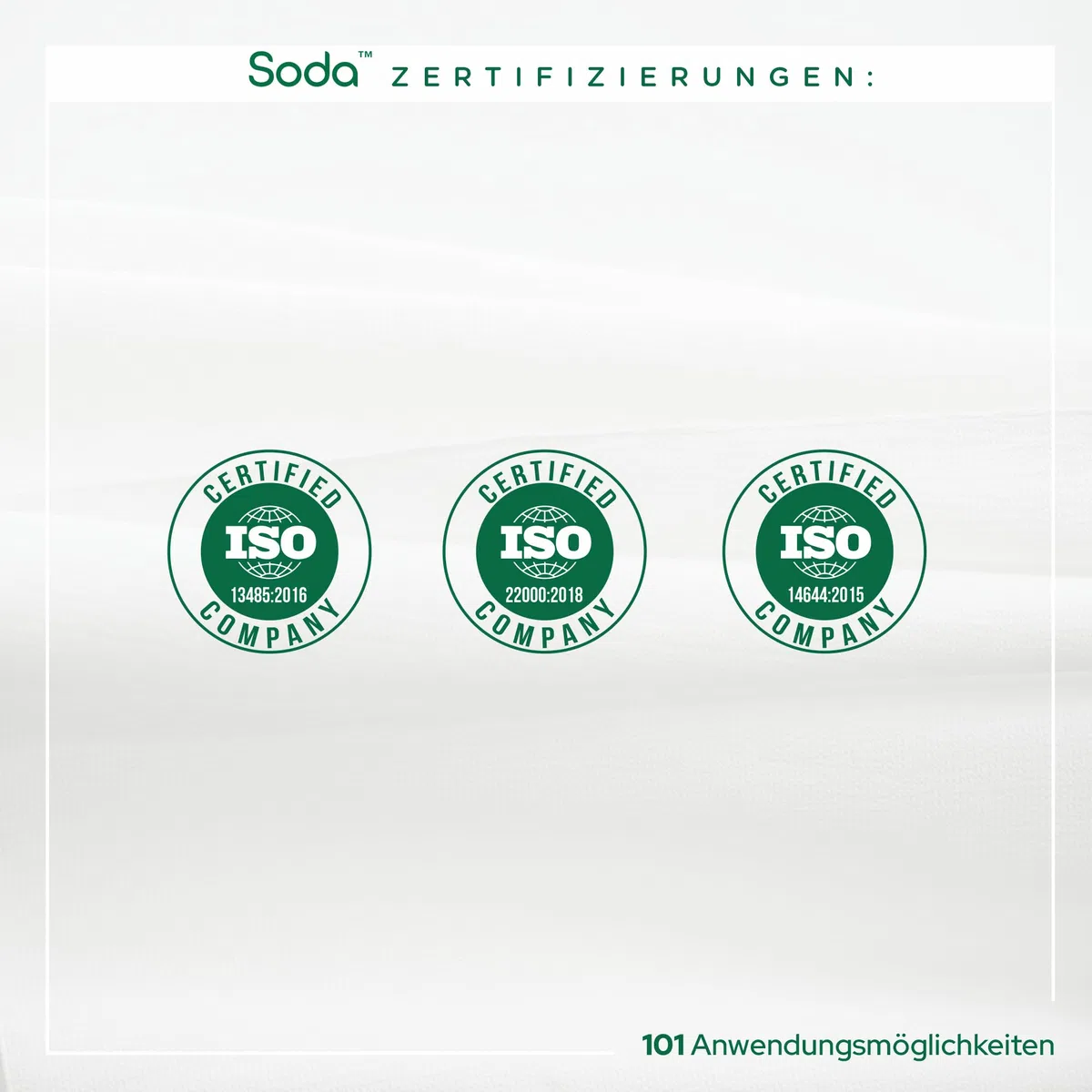Soda Sodron Capsule - 100% idrogenocarbonato di sodio per sostenere l'equilibrio acido-base, Detox, cura orale e sport, 200 capsule in 1 flacone