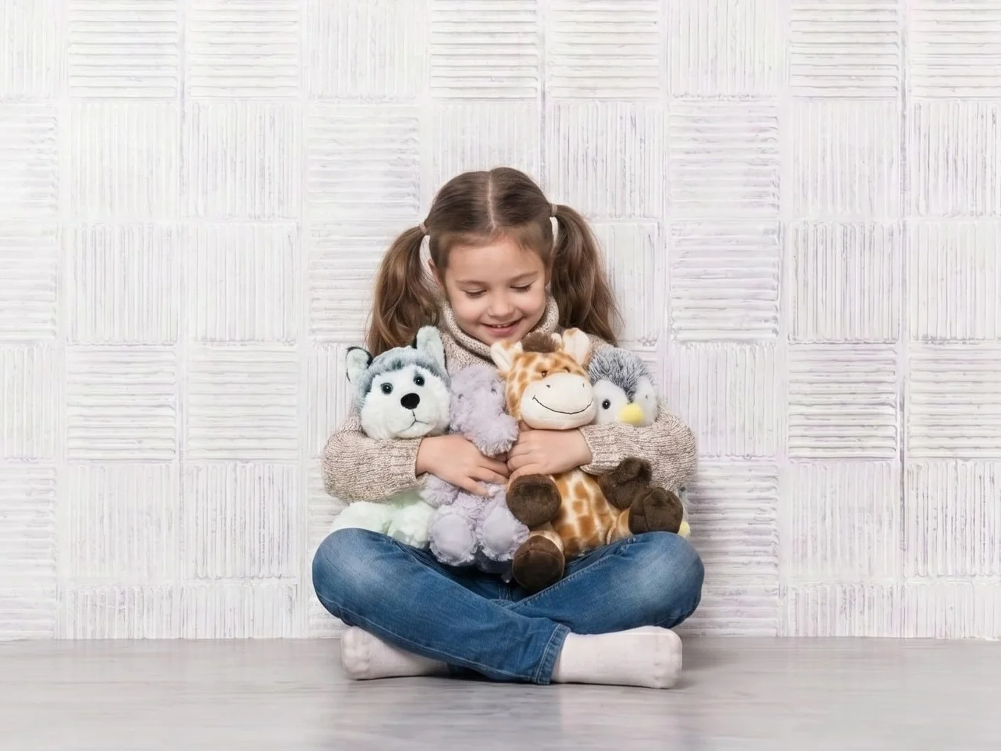 Peluche Riscaldabile al Microonde (23 cm) - Morbido e Caldo, Ideale per Alleviare le Coliche nei Neonati - Giraffa di Peluche da Abbracciare e Dormire - Sacchetto di Semi Estraibile