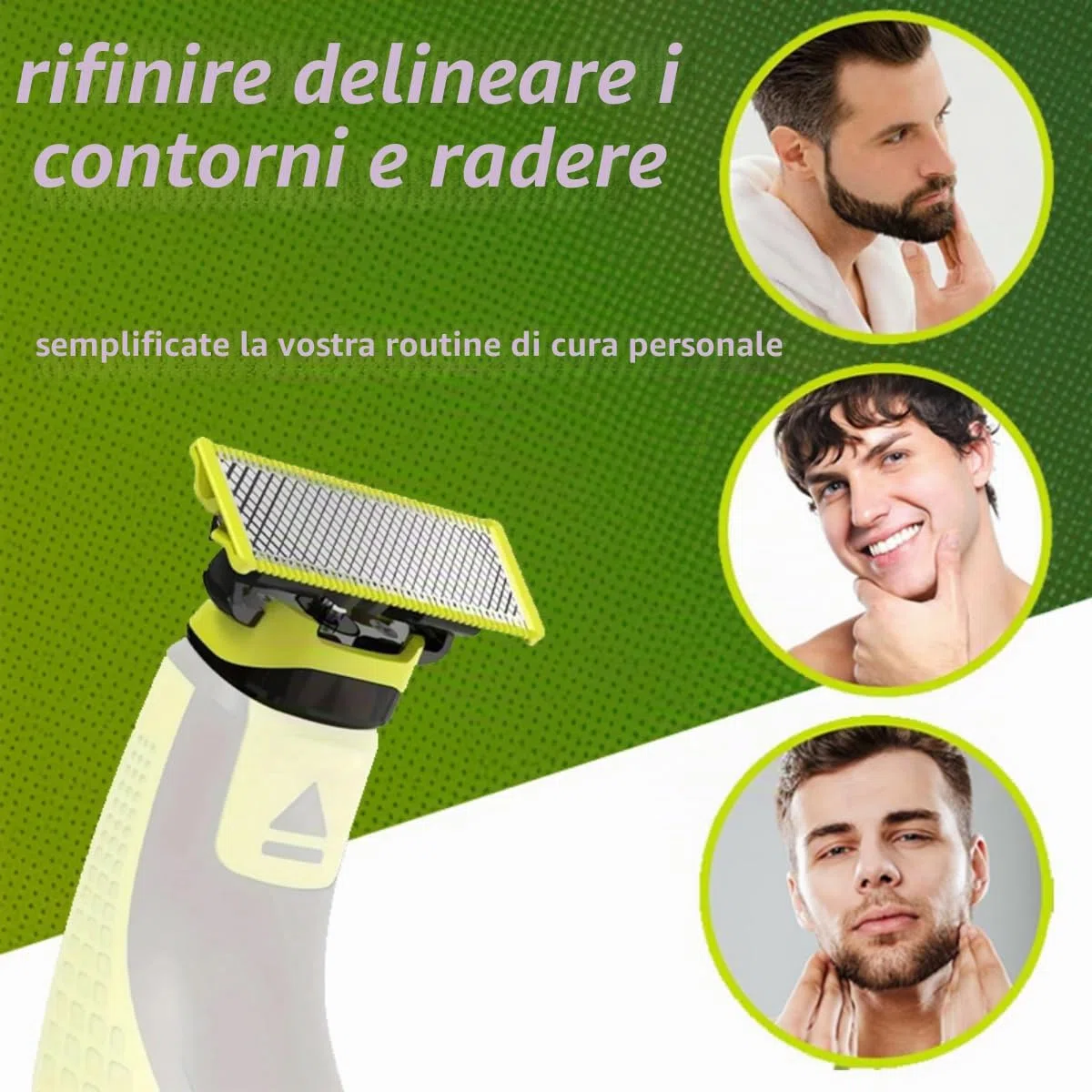 Testine di ricambio per rasoio compatibili con One Blade, confezione da 2/3/4/6, per rasoio/tonda elettrica Philips One Blade (3)