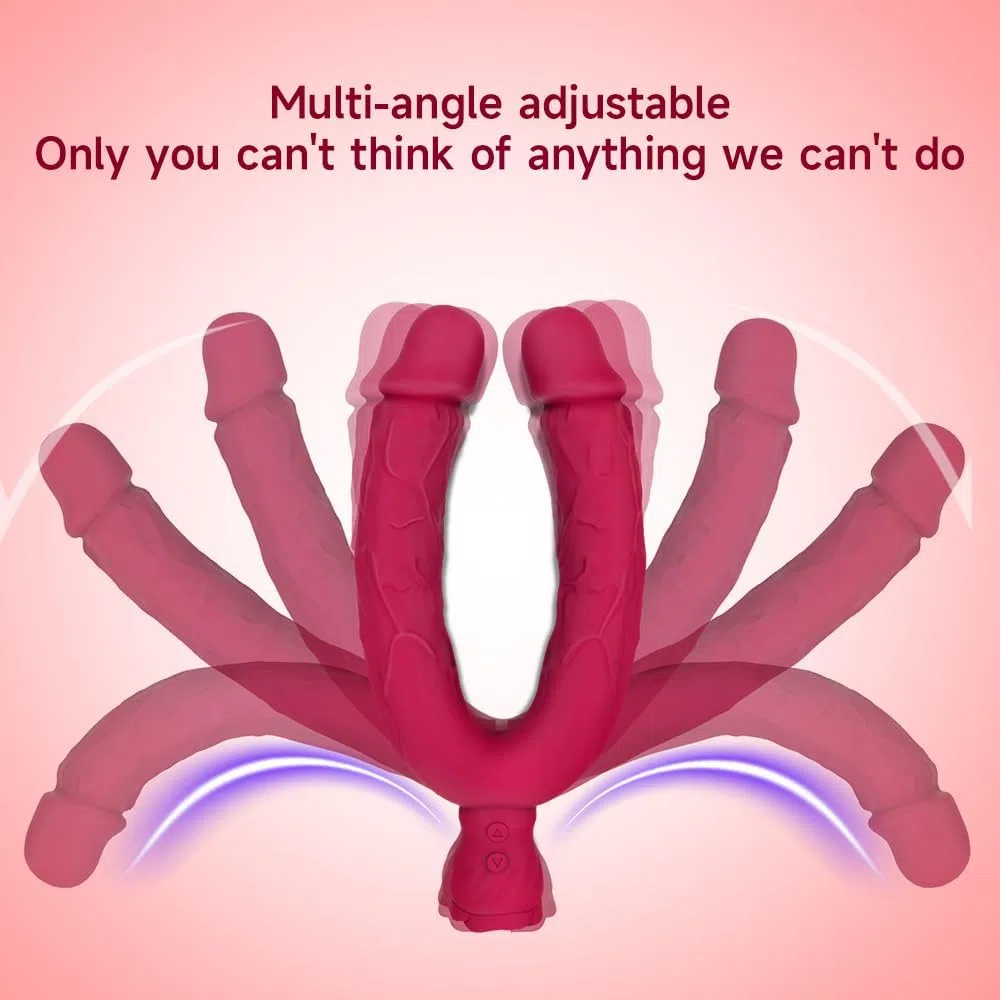 Giocattolo sessuale a forma di U Consolatore per donne e coppie G- e stimolatore del clitorio anale con 10 modalità oftion ideale per l'uso da solo o in coppia