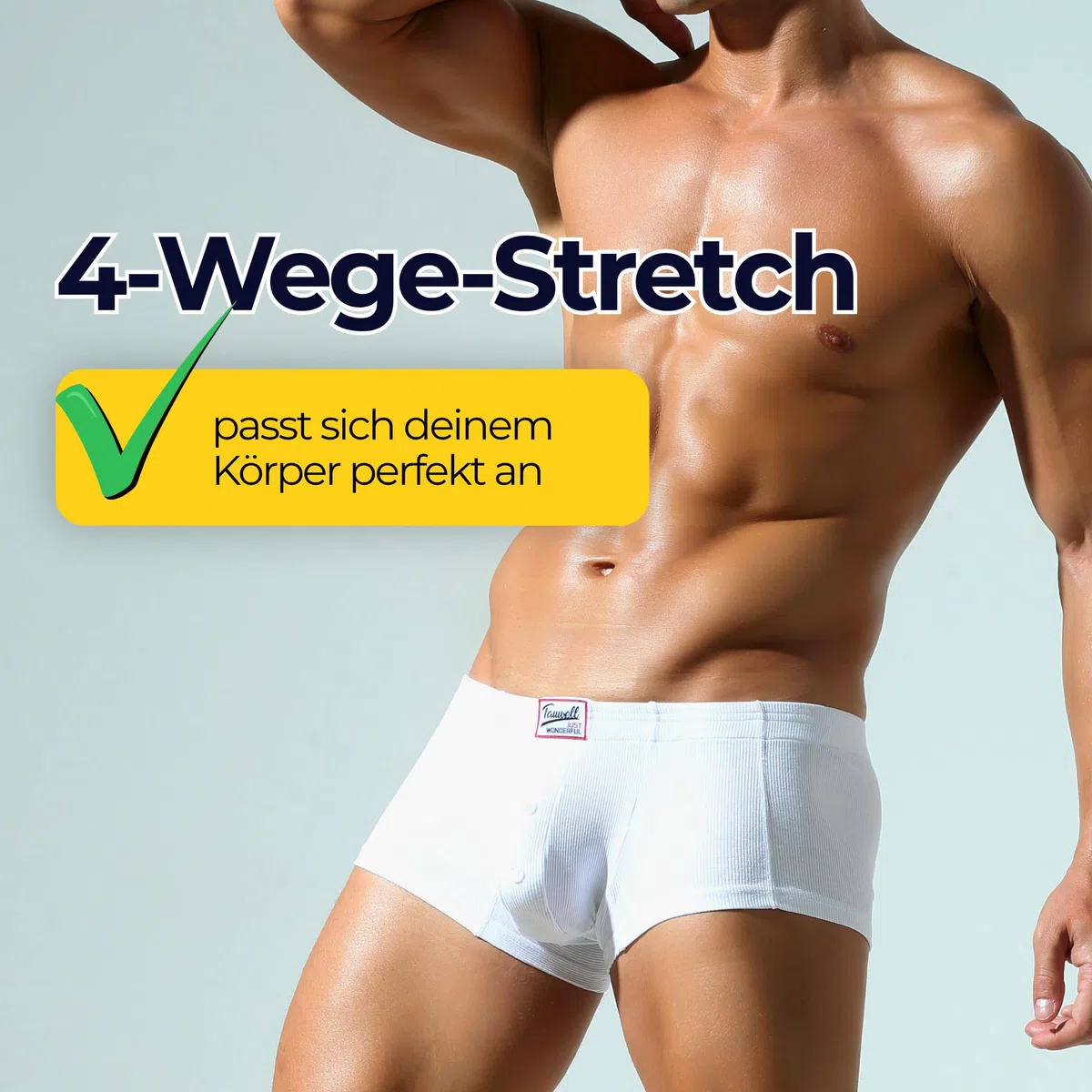 Boxer sexy da uomo, stile retrò, in morbida viscosa – Boxer erotici da uomo