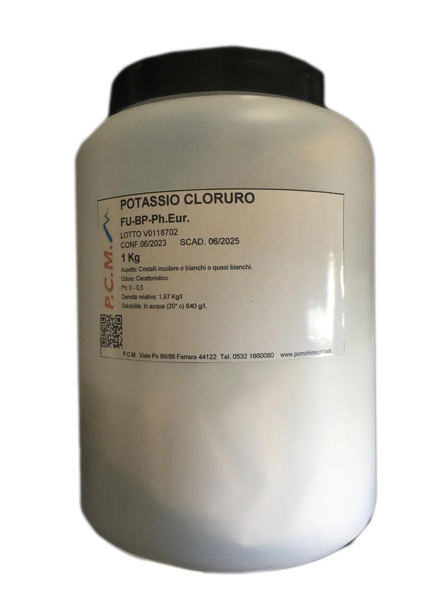 POTASSIO CLORURO 1 KG INTEGRATORE POST WORKOUT P.C.M.