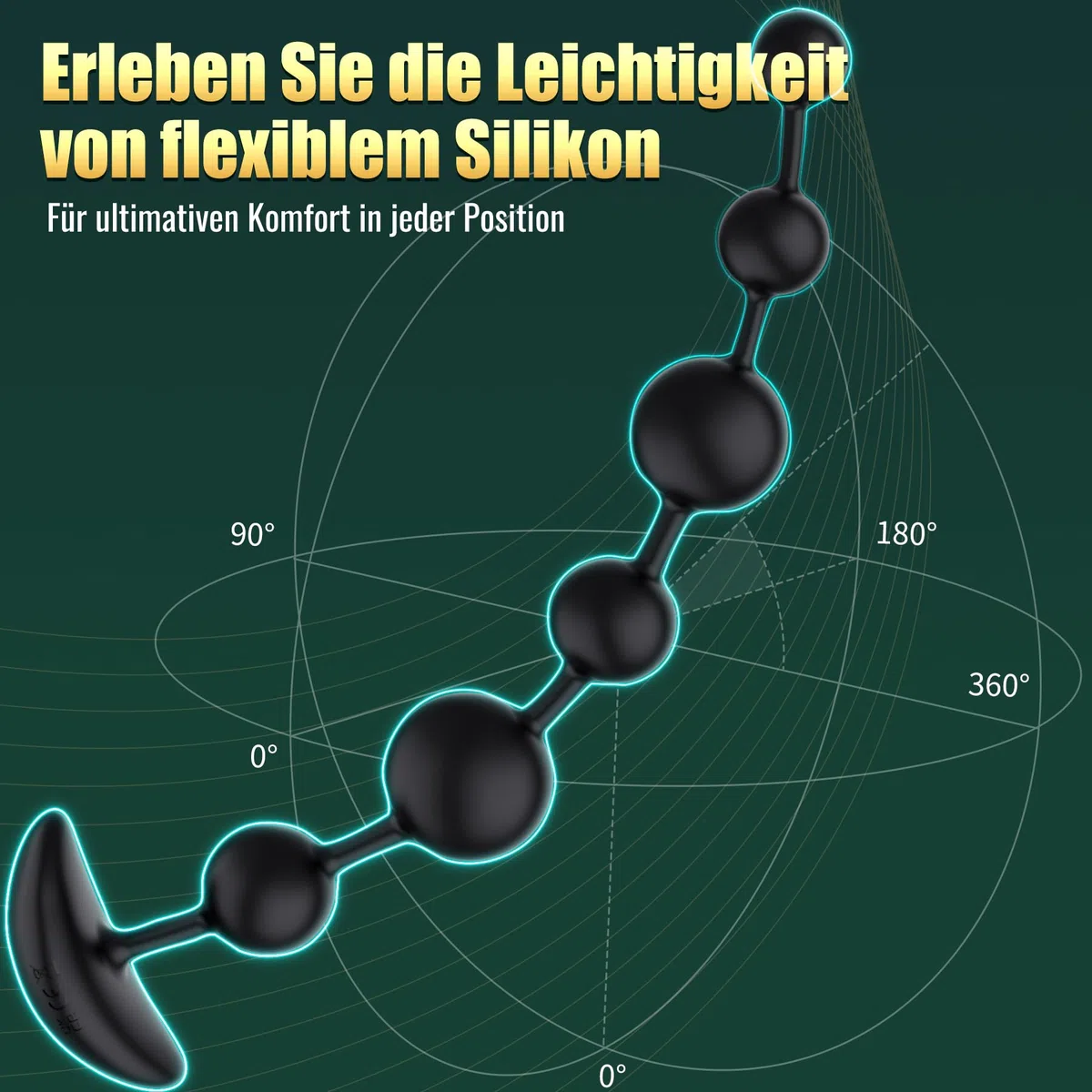 Vibratore Anale con 6 Palline Vibranti, Plug Anale-Dilatatore Donna Uomo Sex Toys, Stimolatore Prostata per Lui Massaggiatore Dildo Anale, Vibratore per Uomo Toys Sessuali Anal Plug Sexytoysys