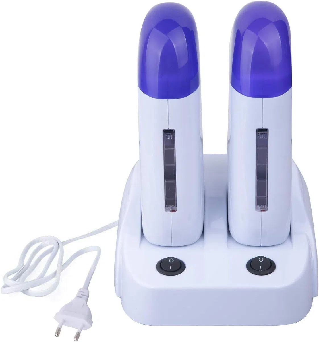 SQUADO - 2 Manipoli Scaldacera A Rullo Per Stick Ceretta Professionale Da 40 W, Depilazione Duratura con Ceretta a Rullo